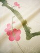 Photo20: Mint G0630H Used Japanese Kimono  Shiny Off White FURISODE long-sleeved by Silk. UME plum bloom  (Grade A) (20)