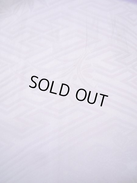 Photo30: G0630M Used Japanese Kimono  Bright Navy Blue FURISODE long-sleeved by Silk. Peony  (Grade C) (30)