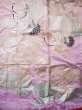 Photo9: G0805F Used Japanese Kimono Shiny Light Pink UCHIKAKE Wedding by Silk. Crane  (Grade A) (9)