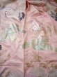 Photo10: G0805F Used Japanese Kimono Shiny Light Pink UCHIKAKE Wedding by Silk. Crane  (Grade A) (10)