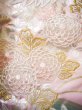 Photo18: G0805F Used Japanese Kimono Shiny Light Pink UCHIKAKE Wedding by Silk. Crane  (Grade A) (18)