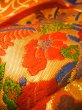 Photo18: Mint G0805L Used Japanese Kimono  Smoky Orange UCHIKAKE Wedding by Silk. Folding fan  (Grade A) (18)