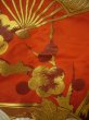 Photo10: Mint G0805O Used Japanese Kimono  Deep Red UCHIKAKE Wedding by Silk. Folding fan  (Grade A) (10)