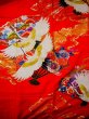 Photo7: G0805V Used Japanese Kimono  Bright Red UCHIKAKE Wedding by Silk. Crane  (Grade A) (7)