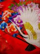 Photo20: G0805V Used Japanese Kimono  Bright Red UCHIKAKE Wedding by Silk. Crane  (Grade A) (20)