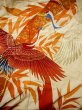 Photo12: G0805Z Used Japanese Kimono   Vermilion UCHIKAKE Wedding by Silk. Crane, YUZEN, The bottom is covered. (Grade B) (12)