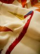 Photo20: G0805Z Used Japanese Kimono   Vermilion UCHIKAKE Wedding by Silk. Crane, YUZEN, The bottom is covered. (Grade B) (20)