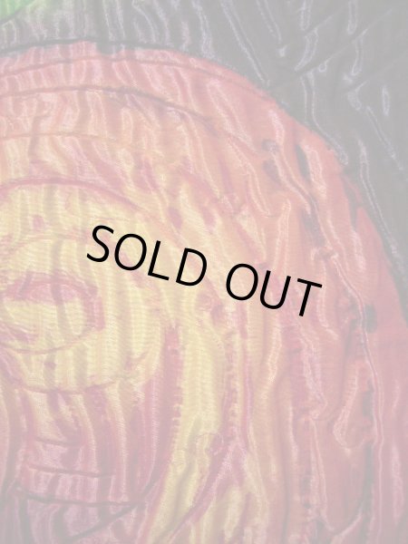 Photo5: G1216N Used Japanese  Shiny Red FUKURO OBI sash , Reversible  (Grade A) (5)