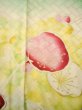 Photo9: H1025D Used Japanese Kimono  Light Yellow FURISODE long-sleeved / Silk. UME plum bloom  (Grade C) (9)