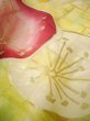 Photo17: H1025D Used Japanese Kimono  Light Yellow FURISODE long-sleeved / Silk. UME plum bloom  (Grade C) (17)