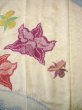Photo9: Mint H1025M Used Japanese Kimono  Shiny Off White FURISODE long-sleeved / Silk. Cattleya  (Grade A) (9)