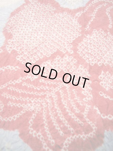 Photo13: Mint H1025M Used Japanese Kimono  Shiny Off White FURISODE long-sleeved / Silk. Cattleya  (Grade A) (13)