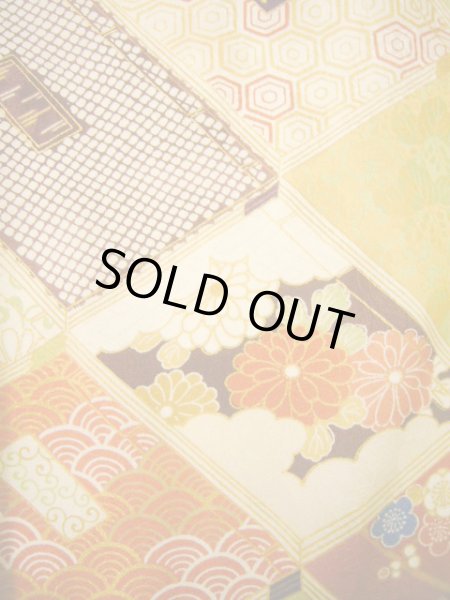 Photo14: H1025P Used Japanese Kimono   Off White FURISODE long-sleeved / Silk. Books  (Grade A) (14)