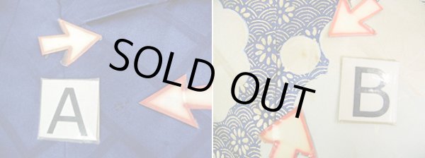 Photo24: I0107L Used Japanese Kimono   Blue FURISODE long-sleeved / Silk. Flower  (Grade A) (24)