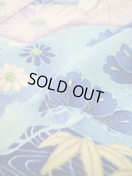 Photo26: I0107S Used Japanese Kimono  Bright Purple FURISODE long-sleeved / Silk. Book, MEIJI era (Grade C) (26)