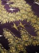 Photo8: I0112C Used Japanese Kimono Smoky Dark Purple UCHIKAKE Wedding / Silk. Crane  (Grade D) (8)