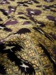 Photo11: I0112C Used Japanese Kimono Smoky Dark Purple UCHIKAKE Wedding / Silk. Crane  (Grade D) (11)