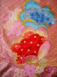 Photo9: Mint I0112F Used Japanese Kimono  Dark Pink UCHIKAKE Wedding / Silk. Peacock  (Grade A) (9)