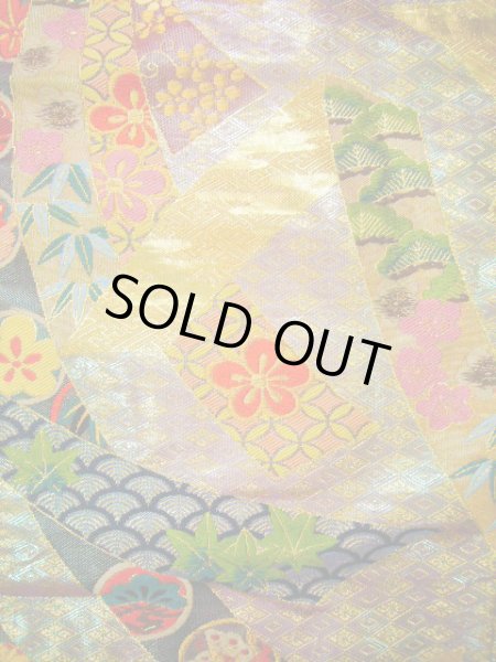 Photo6: I0112G Used Japanese Kimono Shiny Smoky Wisteria UCHIKAKE Wedding / Silk. TABANENOSHI  (Grade A) (6)