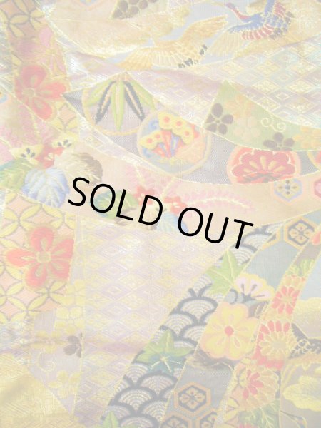 Photo7: I0112G Used Japanese Kimono Shiny Smoky Wisteria UCHIKAKE Wedding / Silk. TABANENOSHI  (Grade A) (7)