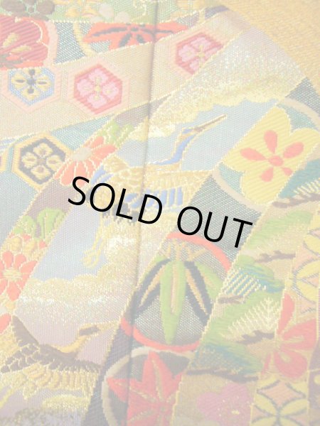 Photo16: I0112G Used Japanese Kimono Shiny Smoky Wisteria UCHIKAKE Wedding / Silk. TABANENOSHI  (Grade A) (16)