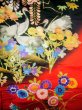 Photo13: I0112H Used Japanese Kimono  Deep Red UCHIKAKE Wedding / Silk. Crane  (Grade B) (13)
