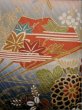 Photo14: Mint I0207A Used Japanese Kimono  Reddish Brown FURISODE long-sleeved / Silk. SAKURA cherry blossom   (Grade A) (14)