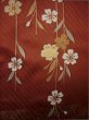 Photo18: Mint I0207A Used Japanese Kimono  Reddish Brown FURISODE long-sleeved / Silk. SAKURA cherry blossom   (Grade A) (18)