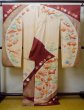 Photo3: I0207H Used Japanese Kimono  Pale Pink FURISODE long-sleeved / Silk. Treasures  (Grade A) (3)