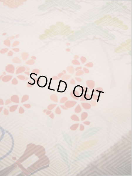 Photo18: I0207H Used Japanese Kimono  Pale Pink FURISODE long-sleeved / Silk. Treasures  (Grade A) (18)