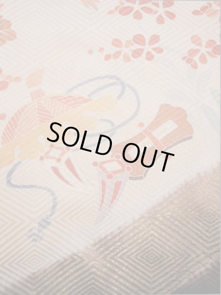 Photo19: I0207H Used Japanese Kimono  Pale Pink FURISODE long-sleeved / Silk. Treasures  (Grade A) (19)