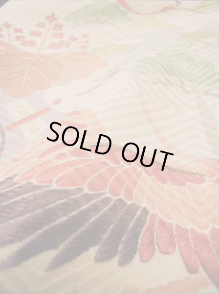 Photo36: I0207H Used Japanese Kimono  Pale Pink FURISODE long-sleeved / Silk. Treasures  (Grade A) (36)