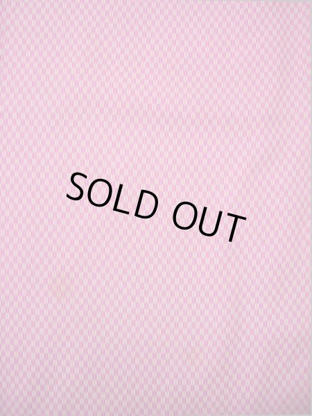 Photo3: I0302R Used Japanese Kimono  Bright Pink ORI woven / Silk. Arrow Feather  (Grade C) (3)