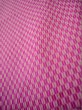 Photo7: I0302R Used Japanese Kimono  Bright Pink ORI woven / Silk. Arrow Feather  (Grade C) (7)