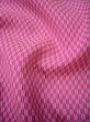 Photo8: I0302R Used Japanese Kimono  Bright Pink ORI woven / Silk. Arrow Feather  (Grade C) (8)