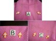 Photo11: I0302R Used Japanese Kimono  Bright Pink ORI woven / Silk. Arrow Feather  (Grade C) (11)