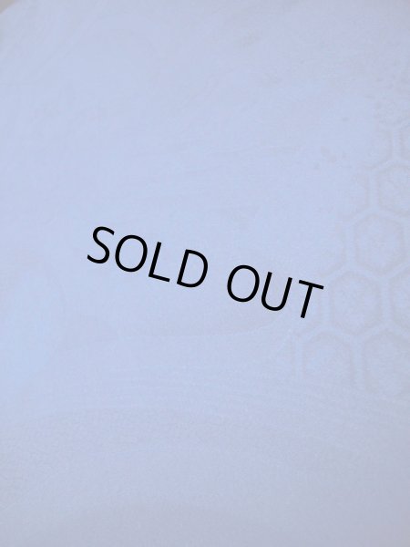 Photo14: I0627A Used Japanese Kimono  Smoky Blue HOUMONGI formal / Silk. Folding fan   (Grade C) (14)