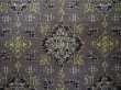 Photo5: I0706C Used Japanese Kimono Light Purplish Gray TSUMUGI pongee / Silk. Geometrical pattern  (Grade B) (5)