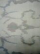 Photo6: I0713Q Used Japanese Kimono  Light Gray OSHIMA TSUMUGI pongee / Silk. Abstract pattern, TOKIEMON (Grade B) (6)