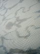 Photo9: I0713Q Used Japanese Kimono  Light Gray OSHIMA TSUMUGI pongee / Silk. Abstract pattern, TOKIEMON (Grade B) (9)
