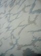 Photo11: I0713Q Used Japanese Kimono  Light Gray OSHIMA TSUMUGI pongee / Silk. Abstract pattern, TOKIEMON (Grade B) (11)