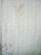 Photo4: I0727A Used Japanese Kimono  Pale Gray TSUMUGI pongee / Silk. SHO flute   (Grade B) (4)