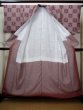 Photo2: Mint I0727Q Used Japanese Kimono Smoky Light Pink KOMON dyed / Silk. Quadrangle  (Grade A) (2)