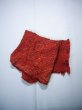 Photo4: J0203XO Used Japanese   Red OBI-AGE covering sash    (Grade B) (4)
