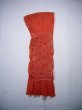 Photo1: J0203XV Used Japanese   Orange OBI-AGE covering sash , For kids  (Grade B) (1)