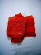 Photo4: J0203XV Used Japanese   Orange OBI-AGE covering sash , For kids  (Grade B) (4)