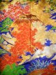 Photo4: J0219A Used Japanese  Bright Blue UCHIKAKE Wedding by Silk. Chinese style landscape   (Grade A) (4)