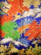 Photo5: J0219A Used Japanese  Bright Blue UCHIKAKE Wedding by Silk. Chinese style landscape   (Grade A) (5)