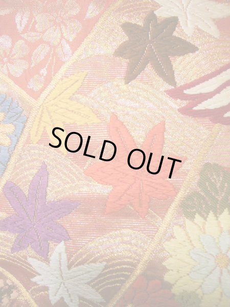 Photo9: J0219B Used Japanese Creamy Light Vermilion UCHIKAKE Wedding by Silk. Phoenix  (Grade A) (9)