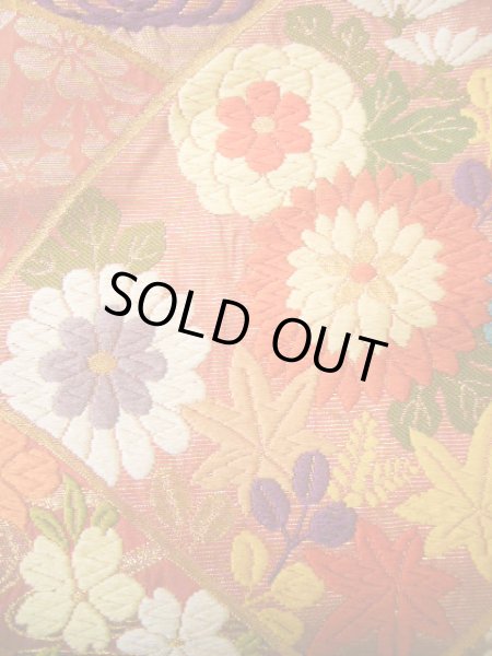 Photo16: J0219B Used Japanese Creamy Light Vermilion UCHIKAKE Wedding by Silk. Phoenix  (Grade A) (16)